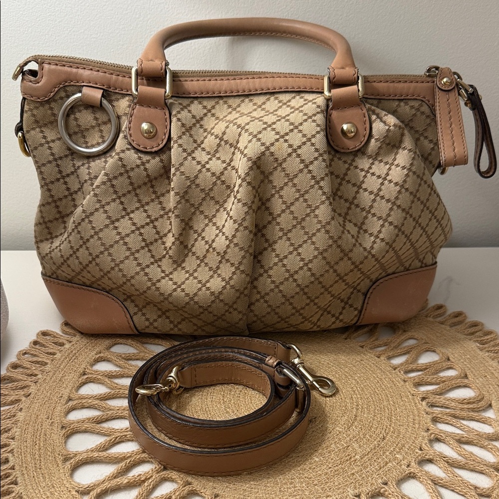 Gucci Sukey Diamanté Shoulder Bag with Crossbody Strap